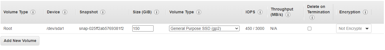 Spinnaker storage mentioned by default from the root volume