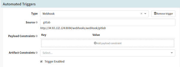 Automated Triggers for GitLab in Spinnaker using Webhooks