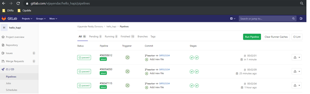 Verify that the build Spinnaker CI/CD pipeline is triggered in GitLab