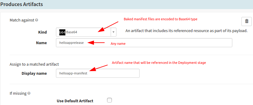 Setup Baking Stage in Spinnaker to produce rendered Helm Chart 3 manifest filess