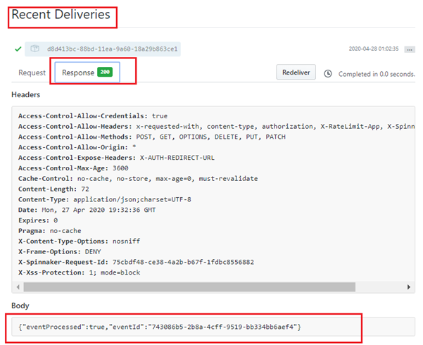 Verification of the Spinnaker deployments on Kubernetes -Recent Deliveries