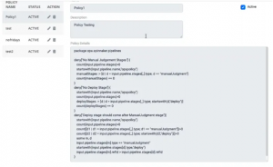 OES Policy Management for CI/CD