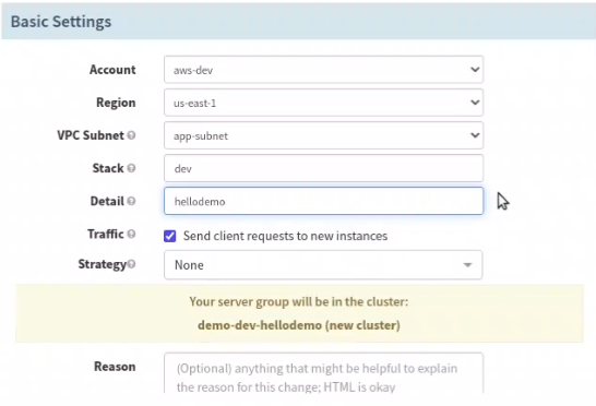 Configure Basic Settings for the Deploy Stage in Spinnaker