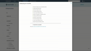 Deploying your Manifest window in Spinnaker
