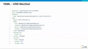 YAML - CRD Manifest