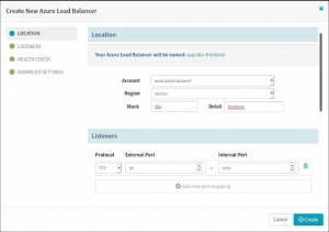 Create an Azure LoadBalancer in the Spinnaker CI/CD pipeline