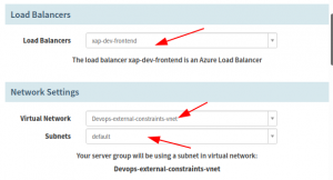 Insert your Virtual Network and Subnets where the deployment is going to take place.