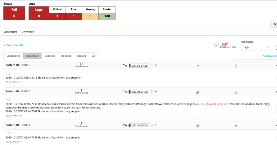 Contextual Log Clustering